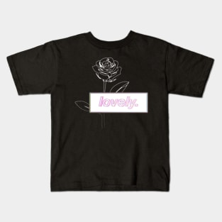 Roses, rose, flowers, plants, art, aesthetic, vintage, retro, quote, quotes, beautiful, dream, love, romantic, lovely, Kids T-Shirt